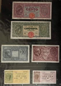 REPUBBLICA ITALIANA, DAL 1946. Lotto di 25 banconote.  - Asta Numismatica Light - Associazione Nazionale - Case d'Asta italiane