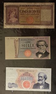 REPUBBLICA ITALIANA, DAL 1946. Lotto di 25 banconote.  - Asta Numismatica Light - Associazione Nazionale - Case d'Asta italiane