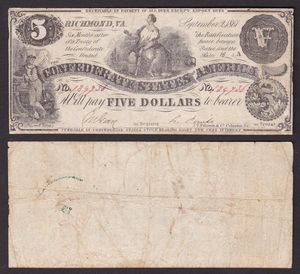 CONFEDERATE STATES, 1861-1865. Lotto di due esemplari.  - Asta Numismatica Light - Associazione Nazionale - Case d'Asta italiane