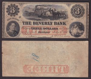 OBSOLETE PAPER MONEY. NEW JERSEY - OHIO - RHODE ISLAND. 1855-1861. Lotto di 3 banconote.  - Asta Numismatica Light - Associazione Nazionale - Case d'Asta italiane