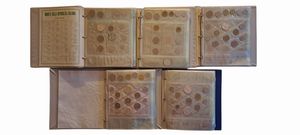 50 serie della Repubblica Italiana dal 1968 al 2000, con 46 monete dargento, riunite in 5 raccoglitori dedicati MARA.<BR>  - Asta Numismatica Light - Associazione Nazionale - Case d'Asta italiane