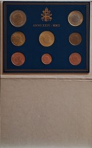 Vaticano 2002 - divisionale Euro FdC.  - Asta Numismatica Light - Associazione Nazionale - Case d'Asta italiane