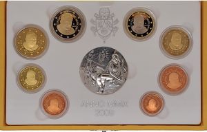 Vaticano 2009 - divisionale Euro fondo specchio.  - Asta Numismatica Light - Associazione Nazionale - Case d'Asta italiane
