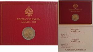 Vaticano 2008 e 2009 - 2 folder da Euro commemorativi FdC.  - Asta Numismatica Light - Associazione Nazionale - Case d'Asta italiane