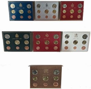 Vaticano 2002 - 2011 - 7 divisionali Euro FdC.  - Asta Numismatica Light - Associazione Nazionale - Case d'Asta italiane