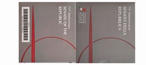 Italia 2023. 5 Euro in argento fondo specchio / proof - SENATO.  - Asta Numismatica Light - Associazione Nazionale - Case d'Asta italiane