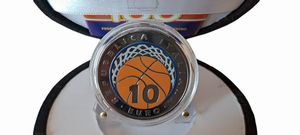 Italia 2021  2022. Lotto di 2 monete da 5 Euro in argento FdC - FEDERAZIONE PALLACANESTRO e PAOLO ROSSI.  - Asta Numismatica Light - Associazione Nazionale - Case d'Asta italiane