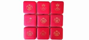 Monaco 2016  2024. Lotto di 9 monete da 2 Euro proof in astuccio.  - Asta Numismatica Light - Associazione Nazionale - Case d'Asta italiane