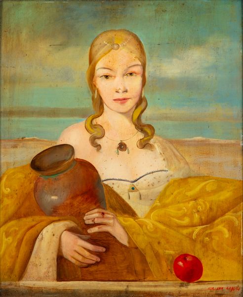 Adriano Gajoni : Ritratto femminile  - Asta Opere da una dimora sul lago di Como e da altre collezioni lombarde - Associazione Nazionale - Case d'Asta italiane