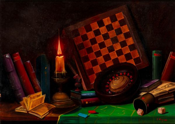 Adriano Gajoni : Tavolo da gioco  - Asta Opere da una dimora sul lago di Como e da altre collezioni lombarde - Associazione Nazionale - Case d'Asta italiane