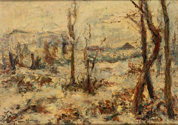 Carlo Aimetti : Nevicata  - Asta Opere da una dimora sul lago di Como e da altre collezioni lombarde - Associazione Nazionale - Case d'Asta italiane