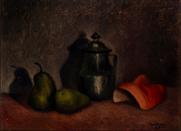 Ugo Sambruni : Natura morta  - Asta Opere da una dimora sul lago di Como e da altre collezioni lombarde - Associazione Nazionale - Case d'Asta italiane