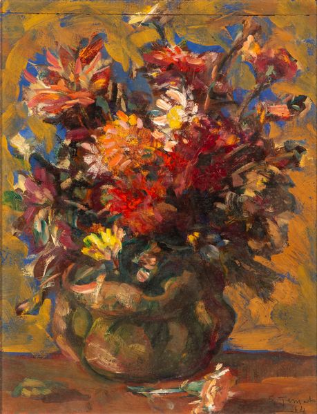 Salvatore Jemolo : Vaso di fiori  - Asta Opere da una dimora sul lago di Como e da altre collezioni lombarde - Associazione Nazionale - Case d'Asta italiane