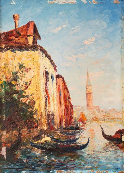 Italo Giordani : Scorcio di Venezia  - Asta Opere da una dimora sul lago di Como e da altre collezioni lombarde - Associazione Nazionale - Case d'Asta italiane