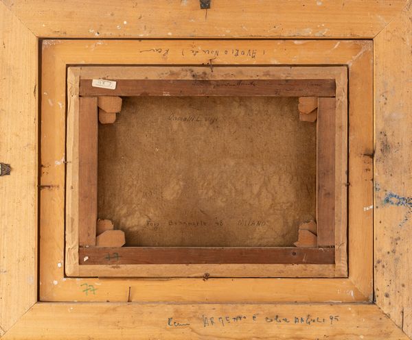 Gigi Comolli : Lungo il fiume  - Asta Opere da una dimora sul lago di Como e da altre collezioni lombarde - Associazione Nazionale - Case d'Asta italiane