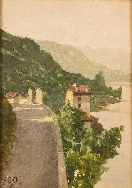 Antonio Curti : I Mulini, Cannobio  - Asta Opere da una dimora sul lago di Como e da altre collezioni lombarde - Associazione Nazionale - Case d'Asta italiane