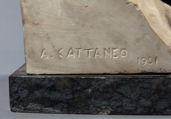 Angelo Cattaneo : Ritratto maschile  - Asta Opere da una dimora sul lago di Como e da altre collezioni lombarde - Associazione Nazionale - Case d'Asta italiane