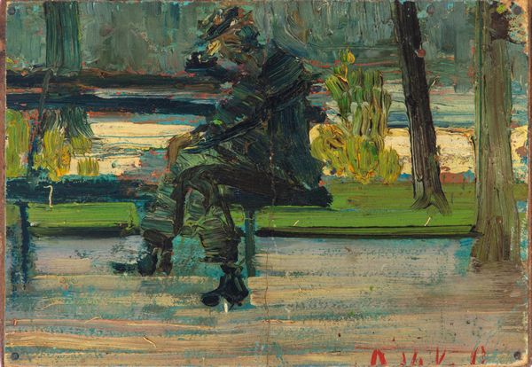 MARCO NOVATI : Sulla panchina  - Asta Opere da una dimora sul lago di Como e da altre collezioni lombarde - Associazione Nazionale - Case d'Asta italiane