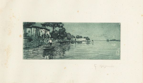 GIUSEPPE MITI ZANETTI : Laguna veneta  - Asta Opere da una dimora sul lago di Como e da altre collezioni lombarde - Associazione Nazionale - Case d'Asta italiane