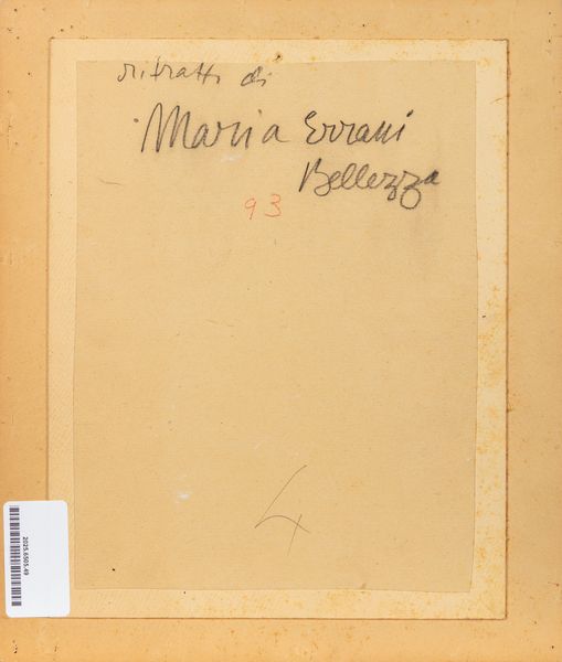 GUIDO TALLONE : Ritratto di Maria  - Asta Opere da una dimora sul lago di Como e da altre collezioni lombarde - Associazione Nazionale - Case d'Asta italiane