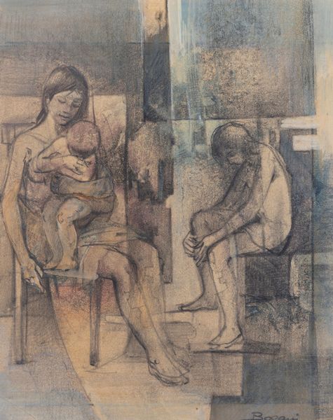 Mario Bogani : Maternit  - Asta Opere da una dimora sul lago di Como e da altre collezioni lombarde - Associazione Nazionale - Case d'Asta italiane