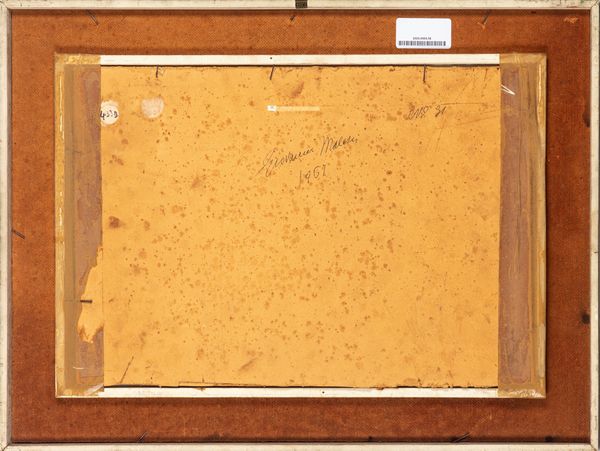 Giovanni Malesci : La casa sul fiume  - Asta Opere da una dimora sul lago di Como e da altre collezioni lombarde - Associazione Nazionale - Case d'Asta italiane