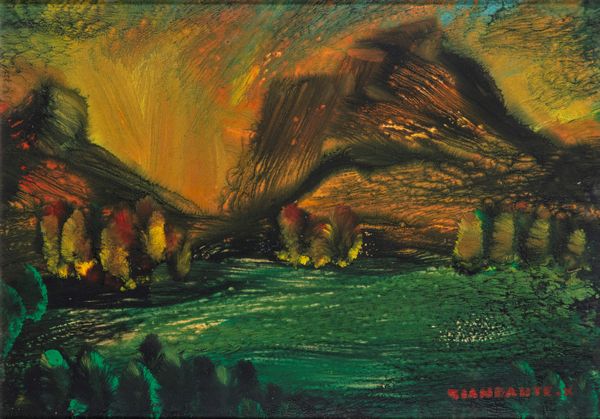 Giandante X : Paesaggio nordico  - Asta Opere da una dimora sul lago di Como e da altre collezioni lombarde - Associazione Nazionale - Case d'Asta italiane