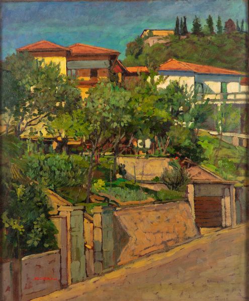 Gianni Scolari : Il viale  - Asta Opere da una dimora sul lago di Como e da altre collezioni lombarde - Associazione Nazionale - Case d'Asta italiane