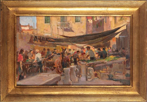 Ledo Gragnoli : Vita al mercato  - Asta Opere da una dimora sul lago di Como e da altre collezioni lombarde - Associazione Nazionale - Case d'Asta italiane