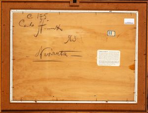 Carlo Aimetti : Nevicata  - Asta Opere da una dimora sul lago di Como e da altre collezioni lombarde - Associazione Nazionale - Case d'Asta italiane