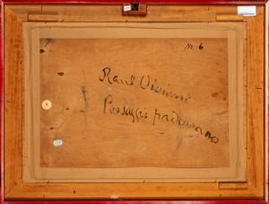 Raul Viviani : Paesaggio padovano  - Asta Opere da una dimora sul lago di Como e da altre collezioni lombarde - Associazione Nazionale - Case d'Asta italiane