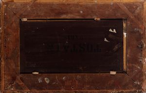 Maestro lombardo del secolo XIX : Spiaggia della Normandia  - Asta Opere da una dimora sul lago di Como e da altre collezioni lombarde - Associazione Nazionale - Case d'Asta italiane