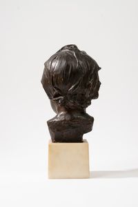 Antonio Ugo : Volto di bimbo  - Asta Opere da una dimora sul lago di Como e da altre collezioni lombarde - Associazione Nazionale - Case d'Asta italiane