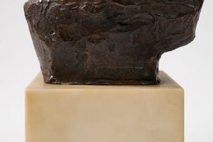 Antonio Ugo : Volto di bimbo  - Asta Opere da una dimora sul lago di Como e da altre collezioni lombarde - Associazione Nazionale - Case d'Asta italiane