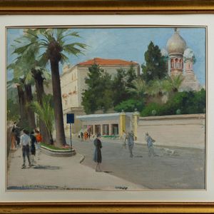 Antonio Moretti : Corso Imperatrice a Sanremo  - Asta Opere da una dimora sul lago di Como e da altre collezioni lombarde - Associazione Nazionale - Case d'Asta italiane