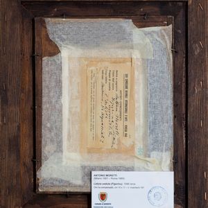 Antonio Moretti : Letizia seduta  - Asta Opere da una dimora sul lago di Como e da altre collezioni lombarde - Associazione Nazionale - Case d'Asta italiane