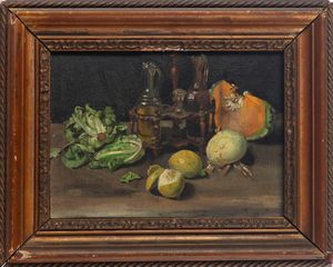 Scuola italiana, secolo XX : Nature morte  - Asta Opere da una dimora sul lago di Como e da altre collezioni lombarde - Associazione Nazionale - Case d'Asta italiane