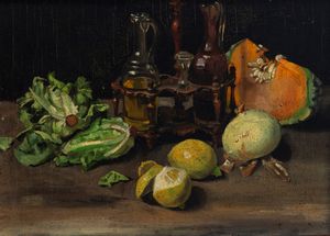 Scuola italiana, secolo XX : Nature morte  - Asta Opere da una dimora sul lago di Como e da altre collezioni lombarde - Associazione Nazionale - Case d'Asta italiane