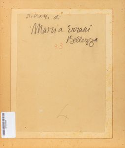 GUIDO TALLONE : Ritratto di Maria  - Asta Opere da una dimora sul lago di Como e da altre collezioni lombarde - Associazione Nazionale - Case d'Asta italiane