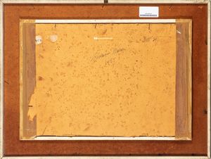 Giovanni Malesci : La casa sul fiume  - Asta Opere da una dimora sul lago di Como e da altre collezioni lombarde - Associazione Nazionale - Case d'Asta italiane