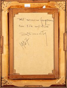 Bruno Azimonti : Processione  - Asta Opere da una dimora sul lago di Como e da altre collezioni lombarde - Associazione Nazionale - Case d'Asta italiane