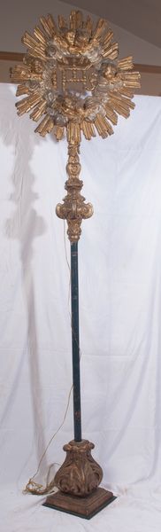 Ostensorio con trigramma bernardiniano  - Asta Smart Auction: arredi, dipinti, sculture, strumenti musicali, ceramiche e altro a prezzi vantaggiosi - Associazione Nazionale - Case d'Asta italiane