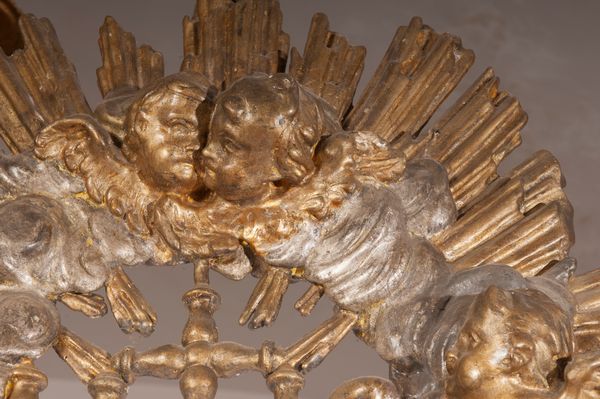 Ostensorio con trigramma bernardiniano  - Asta Smart Auction: arredi, dipinti, sculture, strumenti musicali, ceramiche e altro a prezzi vantaggiosi - Associazione Nazionale - Case d'Asta italiane