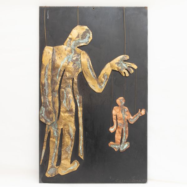 Le marionette, scultura  - Asta Smart Auction: arredi, dipinti, sculture, strumenti musicali, ceramiche e altro a prezzi vantaggiosi - Associazione Nazionale - Case d'Asta italiane
