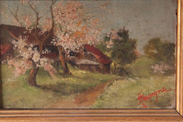 Lotto di due paesaggi  - Asta Smart Auction: arredi, dipinti, sculture, strumenti musicali, ceramiche e altro a prezzi vantaggiosi - Associazione Nazionale - Case d'Asta italiane