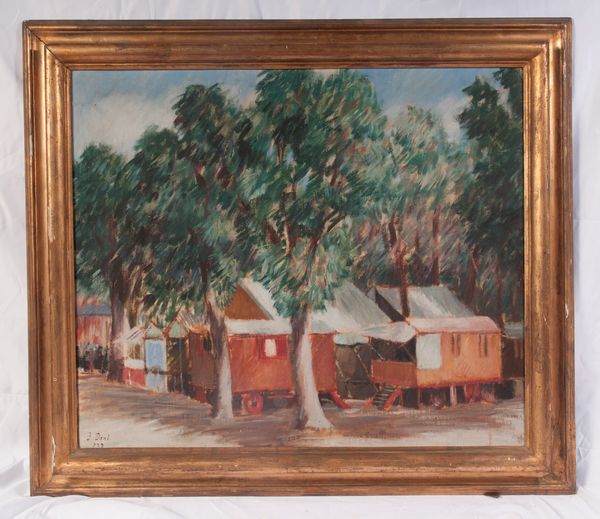 Franco Dani : Alla fiera  - Asta Smart Auction: arredi, dipinti, sculture, strumenti musicali, ceramiche e altro a prezzi vantaggiosi - Associazione Nazionale - Case d'Asta italiane