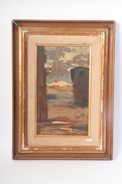 Renato Natali : Veduta di Livorno  - Asta Smart Auction: arredi, dipinti, sculture, strumenti musicali, ceramiche e altro a prezzi vantaggiosi - Associazione Nazionale - Case d'Asta italiane