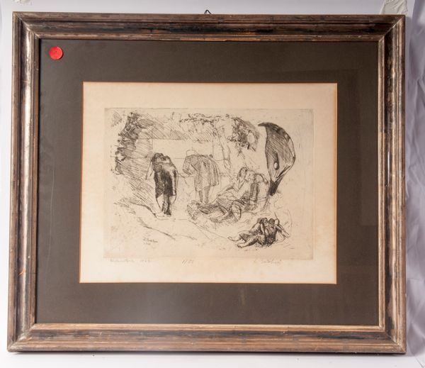 Luigi Bartolini : Lavandaie  - Asta Smart Auction: arredi, dipinti, sculture, strumenti musicali, ceramiche e altro a prezzi vantaggiosi - Associazione Nazionale - Case d'Asta italiane