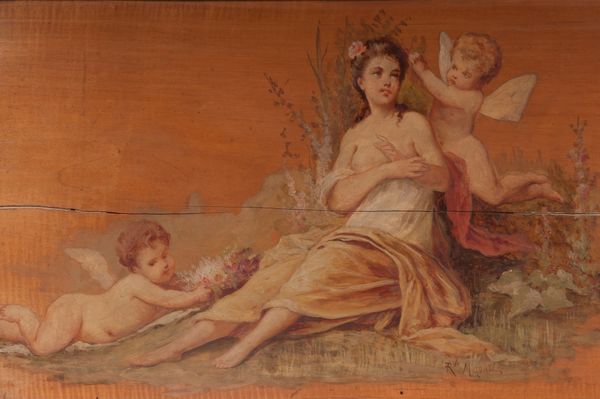 Rodolfo Morgari : Coppia di pannelli  - Asta Smart Auction: arredi, dipinti, sculture, strumenti musicali, ceramiche e altro a prezzi vantaggiosi - Associazione Nazionale - Case d'Asta italiane