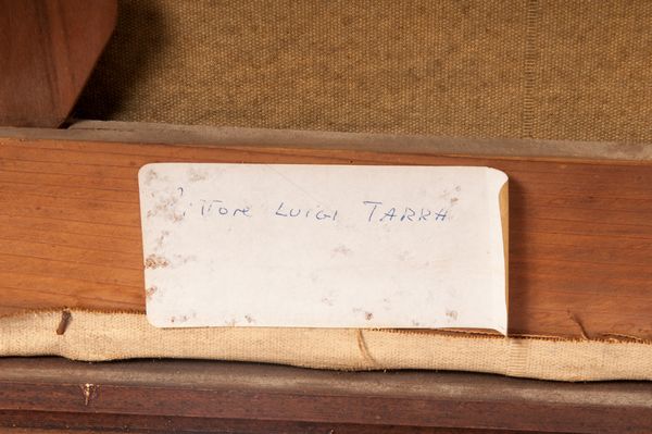 LUIGI TARRA : Scorcio di paesaggio con viale e  cipressi  - Asta Smart Auction: arredi, dipinti, sculture, strumenti musicali, ceramiche e altro a prezzi vantaggiosi - Associazione Nazionale - Case d'Asta italiane